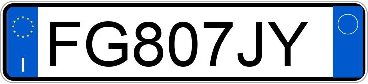 Numer rejestracyjny FG807JY posiada LANCIA Ypsilon 3a serie