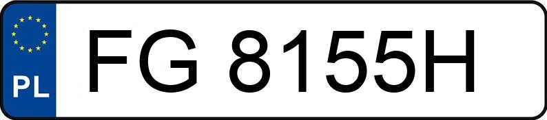 Numer rejestracyjny FG 8155H posiada TOYOTA COROLLA - FG8155H