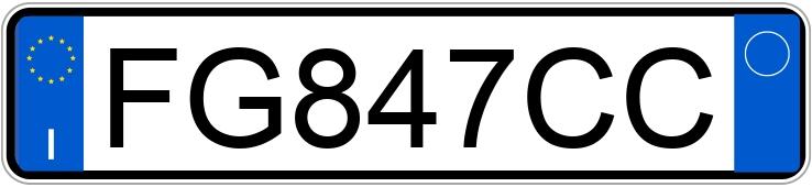 Numer rejestracyjny FG847CC posiada BMW Serie 3