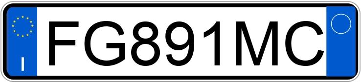 Numer rejestracyjny FG891MC posiada BMW Serie 5