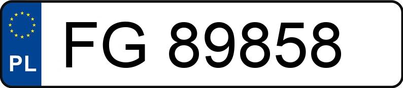 Numer rejestracyjny FG 89858 posiada PONTIAC Bonneville 3.8 SE Aut. - FG89858