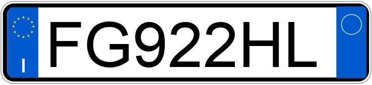 Numer rejestracyjny FG922HL posiada FIAT 500L