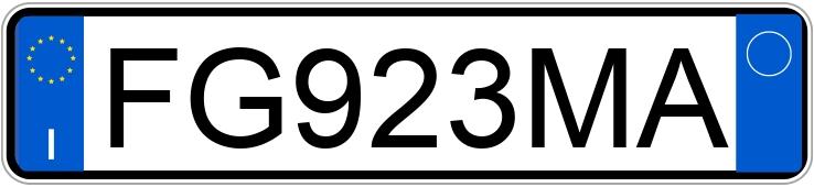 Numer rejestracyjny FG923MA posiada ALFA ROMEO Giulietta Numer rejestracyjny FG923MA posiada ALFA ROMEO Giulietta