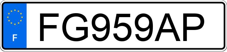 Numer rejestracyjny FG959AP posiada PORSCHE 718 BOXSTER