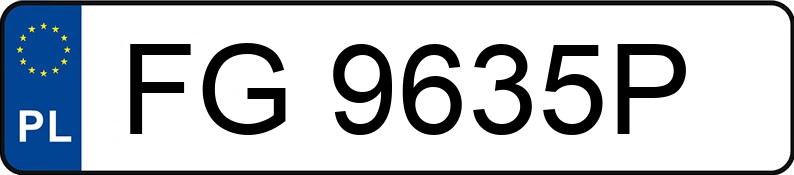 Numer rejestracyjny FG 9635P posiada BMW 525i Touring MR`03 E3 E61 525i Touring MR`03 E3 E61 - FG9635P