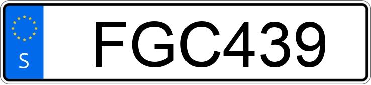 Numer rejestracyjny FGC439 posiada Saab 96 V4