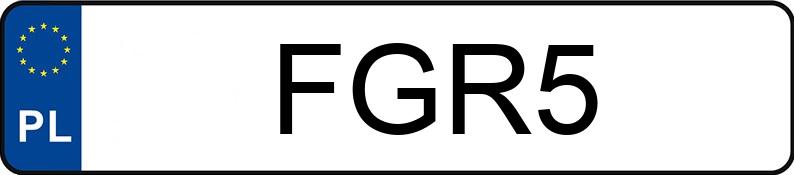 Numer rejestracyjny FGR 5 posiada DODGE Grand Caravan 3.6 Kat. MR`11 SXT Aut. - FGR5