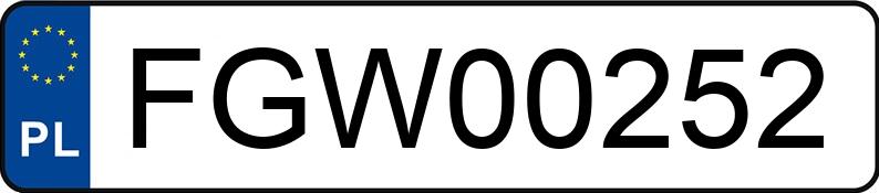 Numer rejestracyjny FGW 00252 posiada FIAT DUCATO - FGW00252 Numer rejestracyjny FGW 00252 posiada FIAT DUCATO - FGW00252