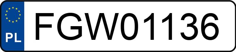 Numer rejestracyjny FGW 01136 posiada RENAULT TRAFIC - FGW01136 Numer rejestracyjny FGW 01136 posiada RENAULT TRAFIC - FGW01136