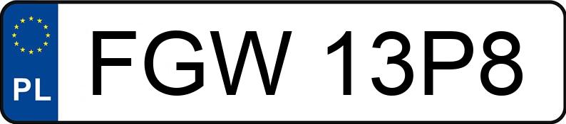 Numer rejestracyjny FGW 13P8 posiada SCHMITZ SKO 24 - FGW13P8