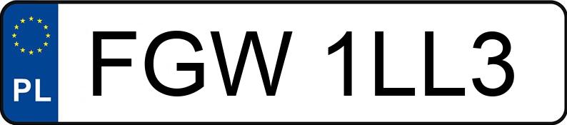 Numer rejestracyjny FGW 1LL3 posiada VOLVO FH - FGW1LL3 Numer rejestracyjny FGW 1LL3 posiada VOLVO FH - FGW1LL3