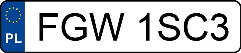 Numer rejestracyjny FGW 1SC3 posiada VOLVO FH - FGW1SC3