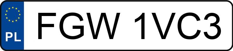 Numer rejestracyjny FGW 1VC3 posiada VOLVO FH VTJ3T - FGW1VC3