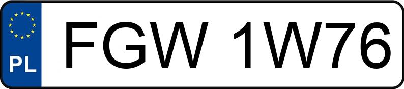 Numer rejestracyjny FGW 1W76 posiada TOYOTA Avensis Sedan 2.0 Diesel MR`09 E5 Luna - FGW1W76 Numer rejestracyjny FGW 1W76 posiada TOYOTA Avensis Sedan 2.0 Diesel MR`09 E5 Luna - FGW1W76
