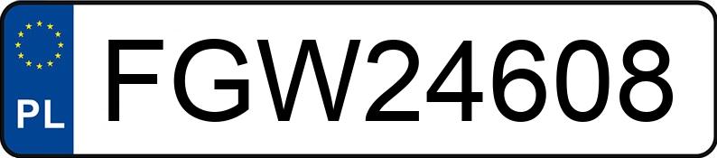 Numer rejestracyjny FGW 24608 posiada BMW X5 - FGW24608