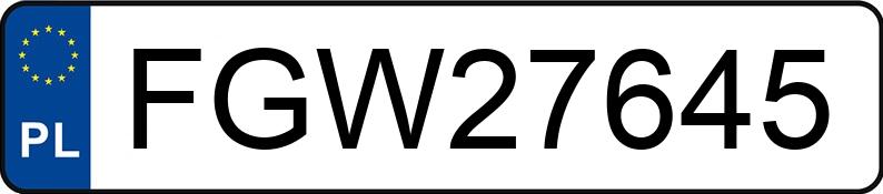 Numer rejestracyjny FGW 27645 posiada KIA Sportage 1.6 CRDi MR`19 E6d L DCT - FGW27645