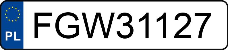 Numer rejestracyjny FGW 31127 posiada ALFA ROMEO STELVIO - FGW31127