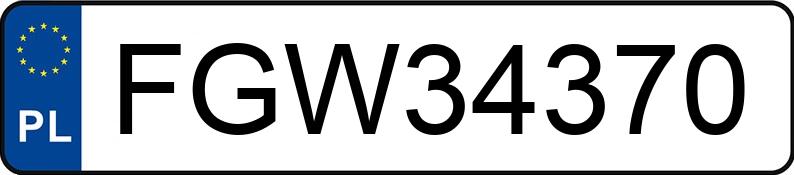 Numer rejestracyjny FGW 34370 posiada AUDI A4 LIMOUSINE - FGW34370
