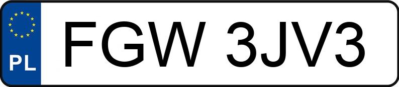 Numer rejestracyjny FGW 3JV3 posiada CITROEN BERLINGO - FGW3JV3