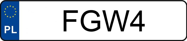 Numer rejestracyjny FGW 4 posiada DODGE CHARGER - FGW4 Numer rejestracyjny FGW 4 posiada DODGE CHARGER - FGW4