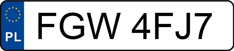 Numer rejestracyjny FGW 4FJ7 posiada FORD C-Max 1.6 TDCi MR`07 E4 Ambiente - FGW4FJ7