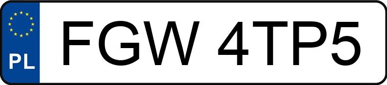 Numer rejestracyjny FGW 4TP5 posiada PEUGEOT 307 1.4 MR`01 E3 XS - FGW4TP5