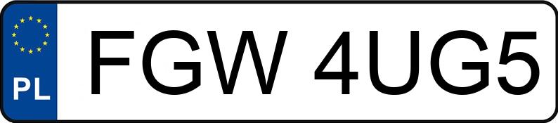 Numer rejestracyjny FGW 4UG5 posiada VOLKSWAGEN Passat B5 1.9 TDI MR`96 E2 Highline - FGW4UG5