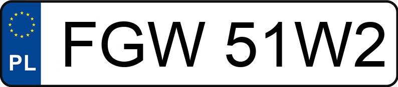 Numer rejestracyjny FGW 51W2 posiada BMW 730 I - FGW51W2