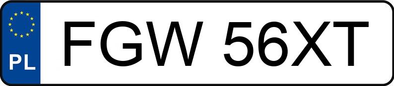 Numer rejestracyjny FGW 56XT posiada BMW 523i Kat. MR`95 E39 523i Kat. MR`95 E39 - FGW56XT