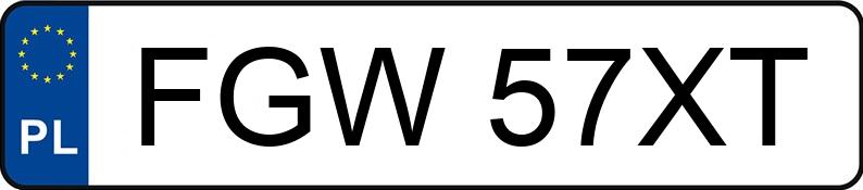 Numer rejestracyjny FGW 57XT posiada RENAULT LAGUNA GRANDTOUR - FGW57XT