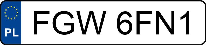 Numer rejestracyjny FGW 6FN1 posiada TOYOTA Auris 1.33 MR`15 E6 Active - FGW6FN1