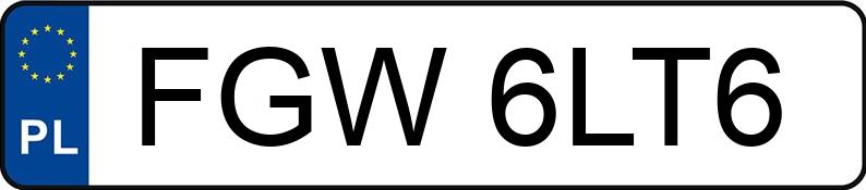 Numer rejestracyjny FGW 6LT6 posiada BMW 320 Diesel MR`16 E6 F30 xDrive - FGW6LT6