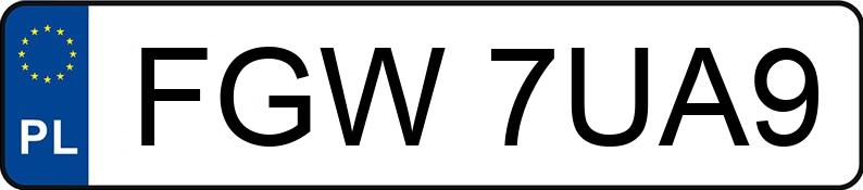 Numer rejestracyjny FGW7UA9 posiada BMW 325 Diesel DPF MR`04 E4 E90 325 Diesel DPF MR`04 E4 E90