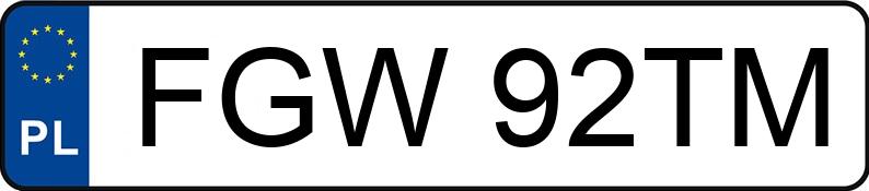 Numer rejestracyjny FGW 92TM posiada BMW 523i Touring Kat. MR`95 E39 523i Touring Kat. MR`95 E39 - FGW92TM