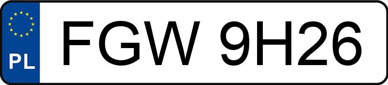 Numer rejestracyjny FGW9H26 posiada BMW 530 Diesel Kat. MR`95 E39 530 Diesel Kat. MR`95 E39