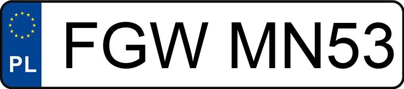 Numer rejestracyjny FGW MN53 posiada SMC JUMBO - FGWMN53