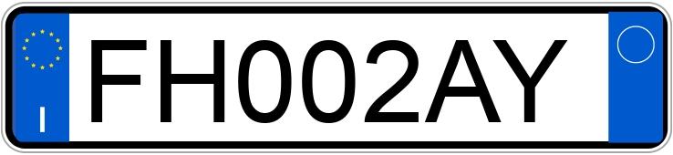 Numer rejestracyjny FH002AY posiada BMW Serie 5