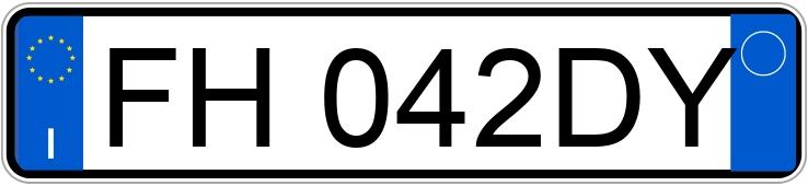 Numer rejestracyjny FH042DY posiada TOYOTA Yaris 3a serie