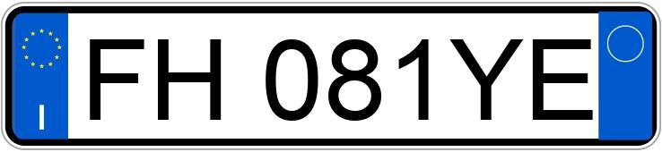 Numer rejestracyjny FH081YE posiada FIAT Panda 3a serie Numer rejestracyjny FH081YE posiada FIAT Panda 3a serie