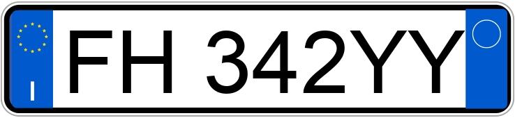 Numer rejestracyjny FH342YY posiada VOLKSWAGEN Golf 6a serie