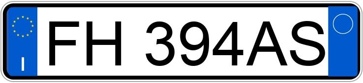 Numer rejestracyjny FH394AS posiada FIAT 500