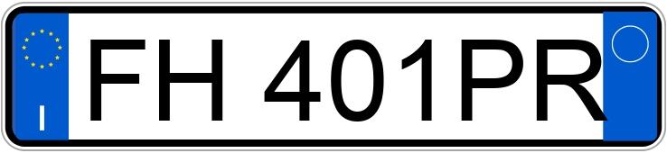 Numer rejestracyjny FH401PR posiada BMW Serie 3