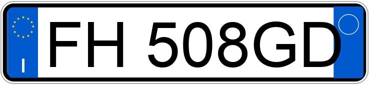 Numer rejestracyjny FH508GD posiada JAGUAR F-Pace