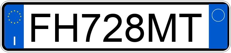 Numer rejestracyjny FH728MT posiada FIAT 500L