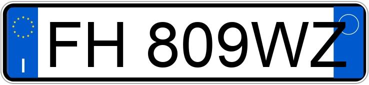 Numer rejestracyjny FH809WZ posiada ALFA ROMEO Giulia