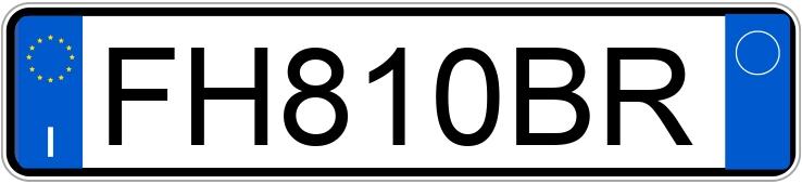 Numer rejestracyjny FH810BR posiada BMW Serie 5