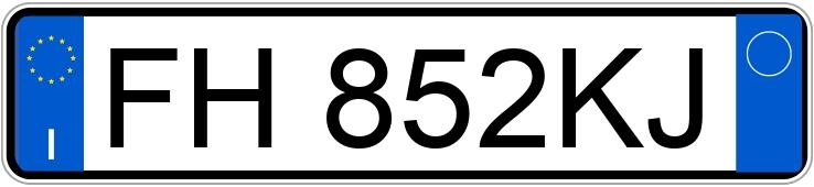 Numer rejestracyjny FH852KJ posiada ALFA ROMEO Giulietta