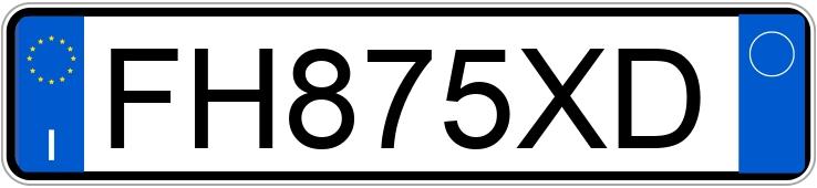 Numer rejestracyjny FH875XD posiada LANCIA Ypsilon 3a serie