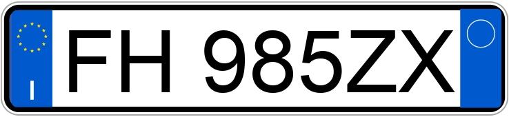 Numer rejestracyjny FH985ZX posiada VOLVO V60