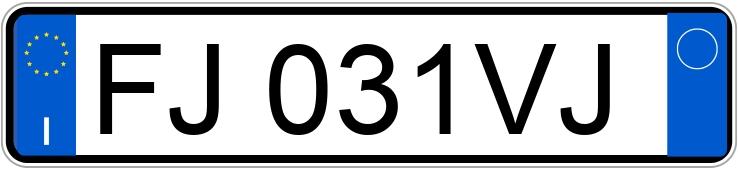 Numer rejestracyjny FJ031VJ posiada FIAT 500 Numer rejestracyjny FJ031VJ posiada FIAT 500